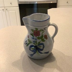 Vintage Ceramic Pottery  N.S. Gustin & Co. pitcher